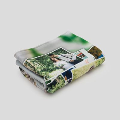 collage photo blanket