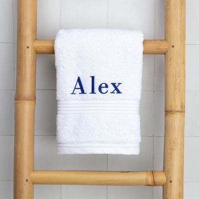 custom embroidered bath towels