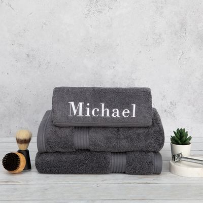 custom embroidered bath towels