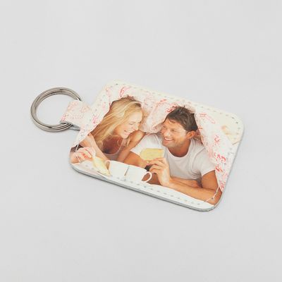 Personalized Leather Photo Keyring