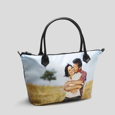 personalized zippered tote bag